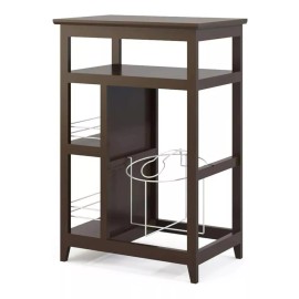 Tubogar Portagarrafón De Agua Mesa Multiusos Compartimentos Iza Café