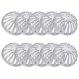 Floor Sink Strainer, Floor Drain Strainer, Heavy Duty Aluminum Dome Drain Cover, Floor Drain Cover for Restaurant, Home, Outdoor Garden, Kitchen, Bar, Buffet or Food Service 5-1/2" W x 2-1/4"H(10PCS)