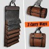 WELKINLAND Heavy-Duty Waxed Canvas Tool Roll, 7-Pockets Tool Wrap Roll,