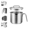 Everbbking Stainless Steel Saucepan With Glass Lid boiling pot
