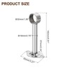 sourcing map 3 Set Ceiling Mount Curtain Rod Bracket, Fit