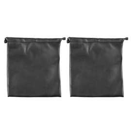 2X PU Leather Soft Storage Bag Pouch Case for Around Earphone AE -1 DJ Headphone Black