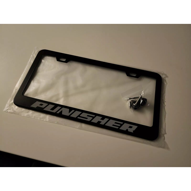 Car Plate Frames Premium Punisher Name License Plate Frame Stainless