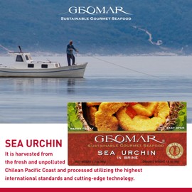 GEOMAR Sea Urchin in Brine - Chilean Sea Urchin, Gourmet Tinned Ready To Eat Seafood, Delicacy Gourmet Pantry Staples, Single Can - 3.17 oz