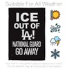 Abolish ICE ICE Out of LA Guard Flag Kit Stand