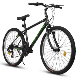 Ecarpat 24 Inch Boys Mountain Bike, Lightweight V Brakes for Teenagers, Gift for Your Boys, Black Green