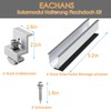 Solar Panel Bracket Flat Roof Kit, 4 Pieces Aluminium Rails