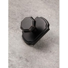 SORWDUERM 2 Pack Dummy Oil Rubbed Bronze Door Knobs Interior Dummy Door Handle Single Sided Decorative,Zinc Alloy