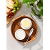 French Butter Crock with Lid for Countertop,Porcelain Butter Keeper with