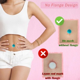 8PCS Belly Button Plug (Spheroidal-Shaped) Post Tummy Tuck & Liposuction Recovery Shaper, Soft and Comfortable Retainer (Blue)