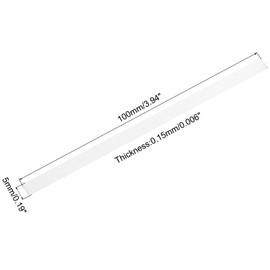 MECCANIXITY Pure Nickel Strip 0.15mm x 5mm x 100mm Battery Soldering Tab Nickel Solder Tab for Battery Pack and Spot Welding 40 Pcs