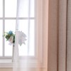 MIULEE Set of 2 Voile Curtains, Two-Tone Curtains with Eyelets,