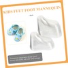BESPORTBLE 20pcs Clear Feet Model Display Stands for Shoes Socks