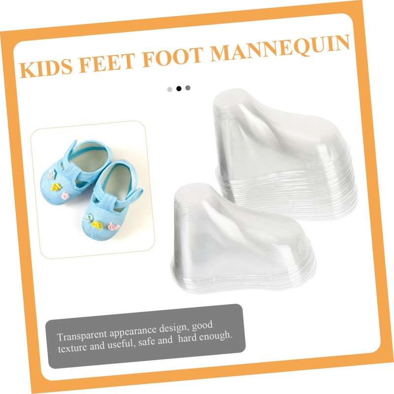 BESPORTBLE 20pcs Clear Feet Model Display Stands for Shoes Socks