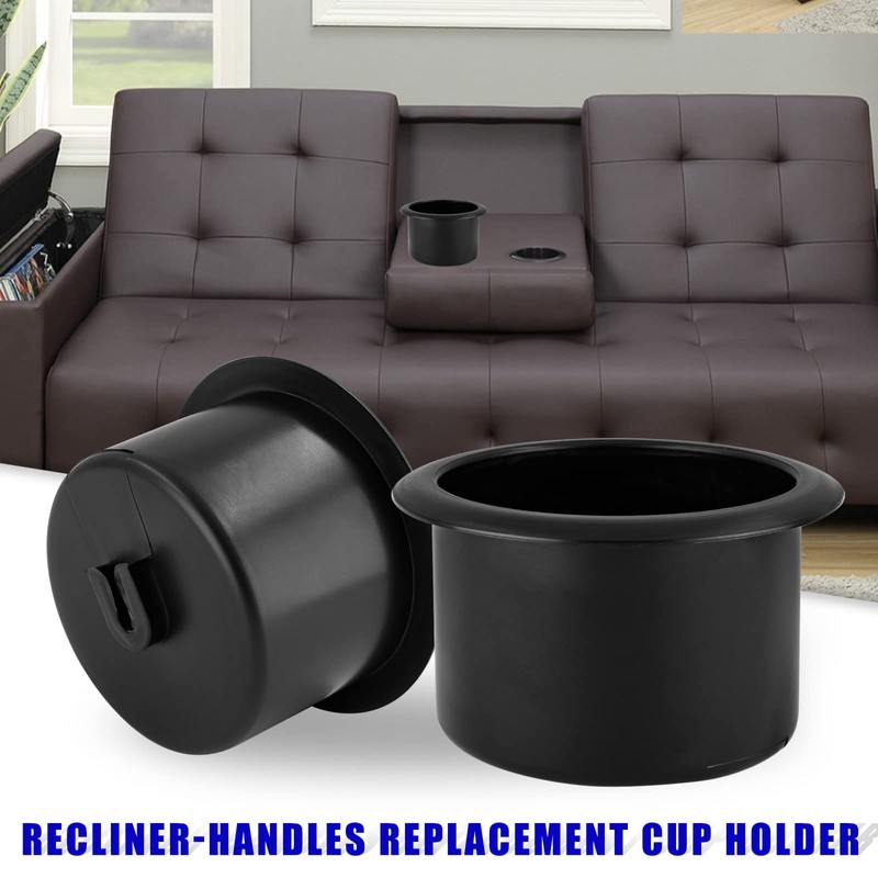 Waziaqoc 2PCS Recliner-Handles Cup Holder, Diameter 86mm Plastic Cup Holder