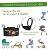 GLÜCKSWOLKE Pram Organiser - 12 Designs I Pram Bag Lockable