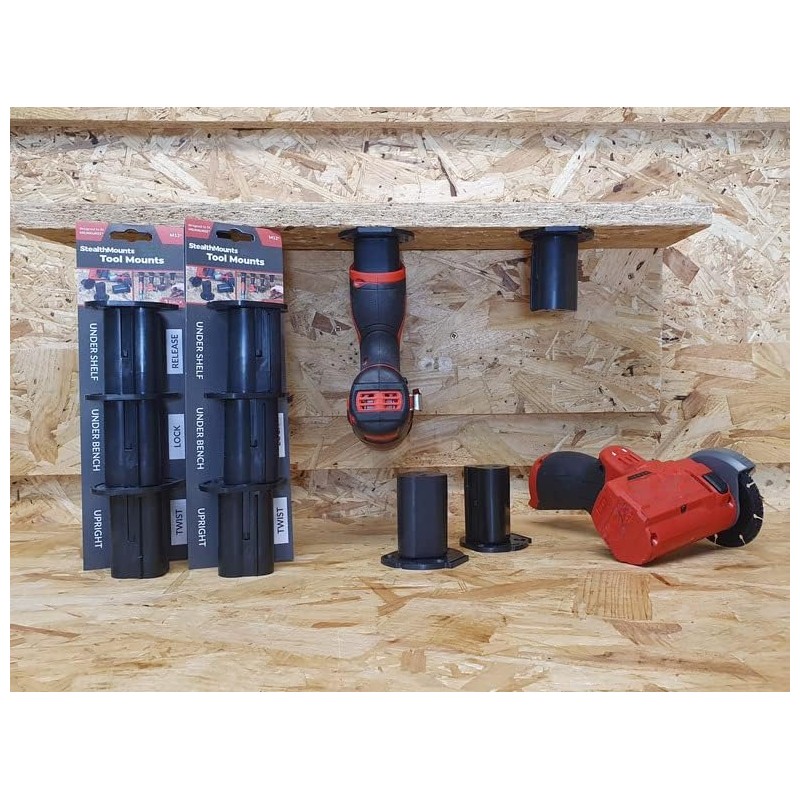 StealthMounts Tool Holder Compatible with Milwaukee M12 (6 Pack) -