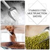 XINMEIWEN Stainless Steel Ice Scoop Round Bottom Bar Ice Flour