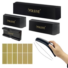 24Pcs PSA Adjustable Sanding Block Kit,Hand Abrasives Auto Body Sanding Block Set with 20pcs Self Adhesive Sandpaper,Flexible for Automotive Paint and Woodworking Sand Furniture