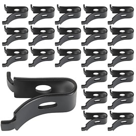 100PCS Standard Pilaster Clips, Heavy Duty Metal Shelf Clips, Aluminum Alloy Adjustable Shelf Brackets, Cabinet Shelf Clips for Metal Shelving, Wood Shelving Kitchen Bookcase (Black)