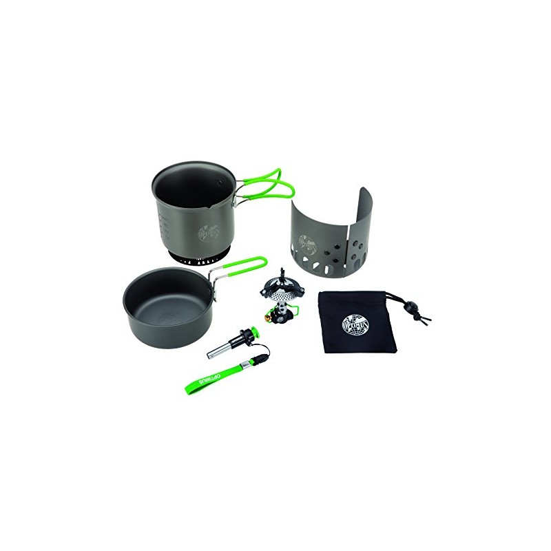 Optimus 8018921 Elektra Fe Includes Crux Lite Cook system, Black