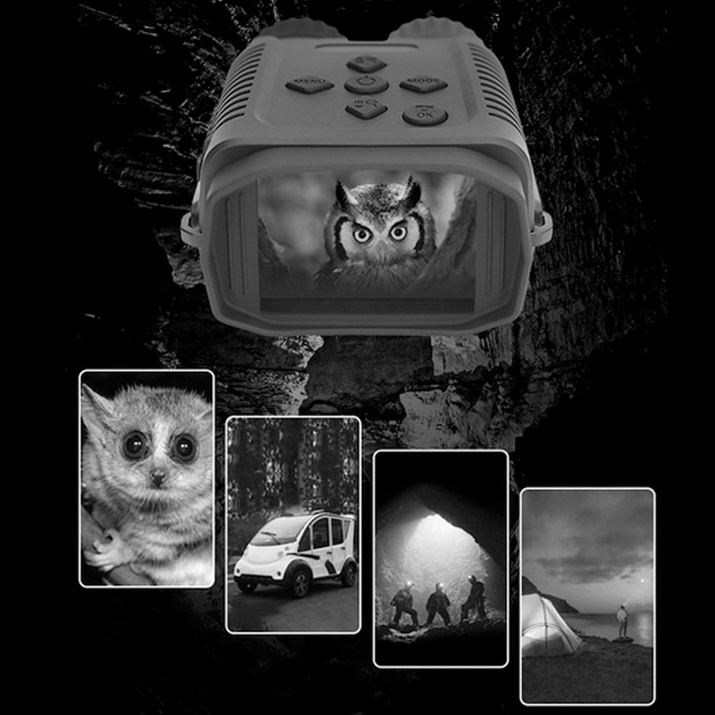 Night Vision Binoculars ABS Metal 2.4in TFT LCD 1080P HD