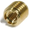 Brass Thread Inserts for Wood - Threaded Inserts #8-32 x