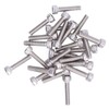 100Pcs Hex Socket Head Cap Screws Galvanized Steel Screw Kit