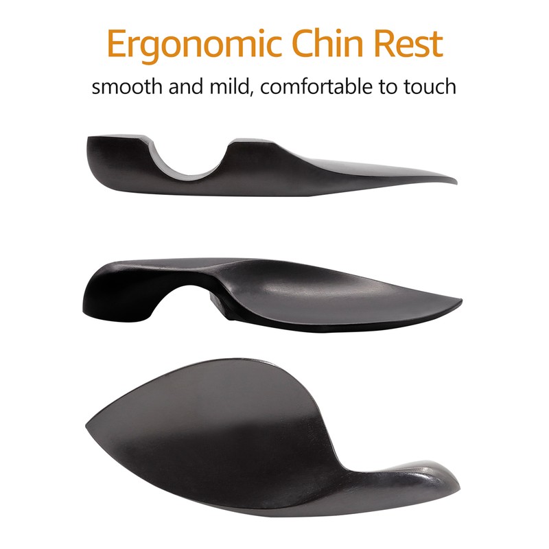 4/4 Violin Accessory Parts Set Ebony with Tailpiece Chin Rest