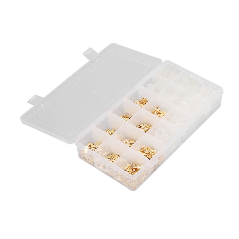 1000Pcs Male Female Blade Terminal Set Flame Retardant PVC Insulated