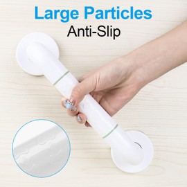 CTDMJ 30CM Bath Grab Rails 2PCS, Bathroom Grab Rails with Anti-Slip Grip and Safety Luminous Circles, Grab Rails for Bathroom, Stainless Steel Bath Handle, Shower Wall Grip Handle Towel Rail.