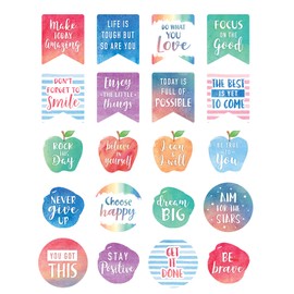 Teacher Created Resources 8193 Watercolor Words to Inspire Planner Stickers