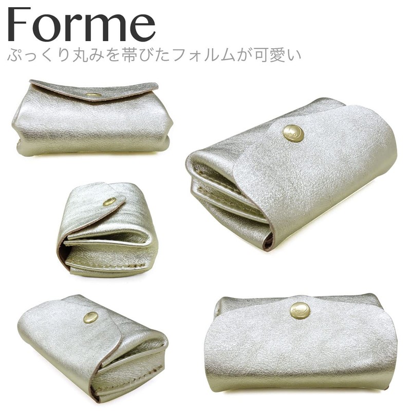 Cham HAKU PLUMP WALLET LXKH-010 Women's Mini Wallet, Small Wallet,