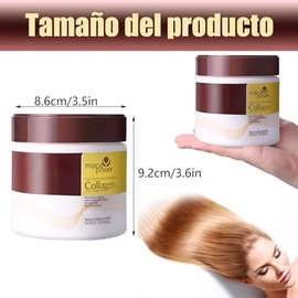 Mascarilla Cabello, 500ml Mascarilla Mgica para el Cabello, Mscara de Queratina para Tratamiento Nutritivo Suave, Cabello Seco y Daado                