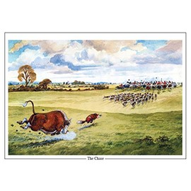 Thelwell The Chase by Norman A5 Fox Hunting Greeting Card with Envelope