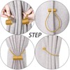 Magnetic Curtain Tiebacks -Drapery Tiebacks, Upgraded 16 Inch Modern Strong