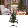 19.7inch Tabletop Christmas Tree Mini Artificial Decorated Christmas Tree Set
