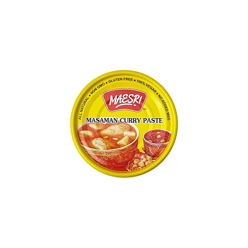 MaeSri Masaman Curry Paste, 4 Ounce (Pack of 48)