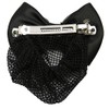 GLOBAL BOX Ribbon Barrette with Net Hair Bulk Chignon, navy
