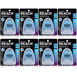[Bulk Purchase] Reach Ultra Clean Floss, Soft Slide, 88.6 ft (27 m) x 8 Packs