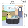 Twizler Funny Dog Card - Hot Tub - Funny Dog