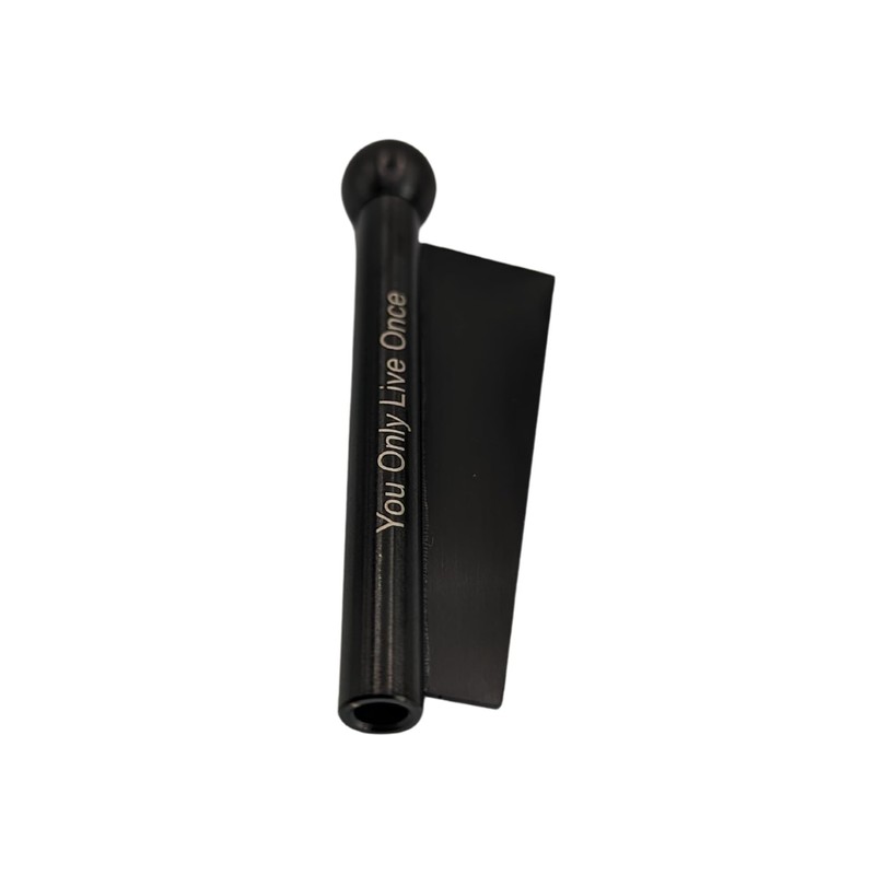 Giditrus You Only Live Once Aluminium Black Reusable Drinking Straw