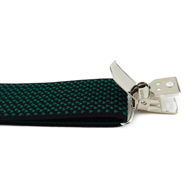 TigerTie Unisex Y-shaped braces with 3 extra strong clips, patterned,