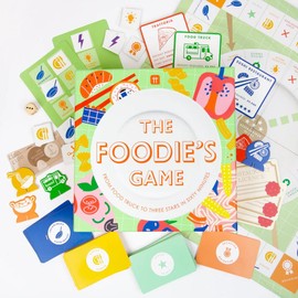 Talking Tables The Foodies Game - Food Themed Board Game For Couples, Families, Friends and Foodies - 2-6 Players