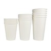 Kitchsy 16 oz. Disposable Paper Cups with Lids - White