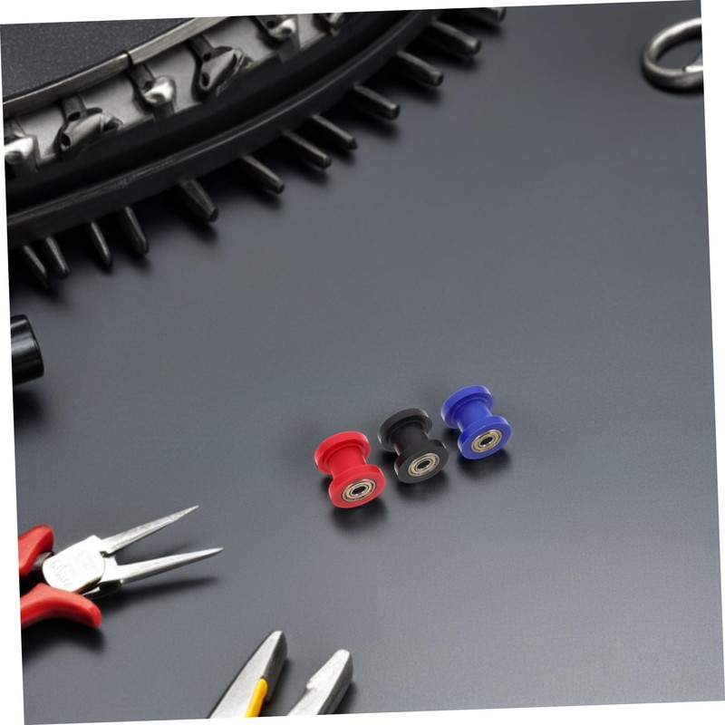 BUGUUYO 3pcs Chain Roller Tensioner Durable Wheel Guide for Dirt