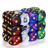 Sibba 24 Pack Marble Swirl D6 Dice 6 Sided Dice