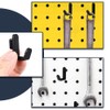 MeiyiZheng 10 Pcs Pegboard Hook J Shape Locking Peg Board