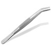 Curved Tweezers - 15.5 cm - with Inner Teeth -