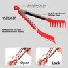 2 Pieces Non-Stick Silicone Spaghetti Spoon & Pasta Tong Set,